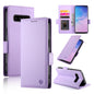 Side Buckle Magnetic Frosted Leather Phone Case, For Samsung Galaxy S10+, For Samsung Galaxy S10