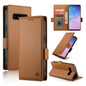 Side Buckle Magnetic Frosted Leather Phone Case, For Samsung Galaxy S10+, For Samsung Galaxy S10