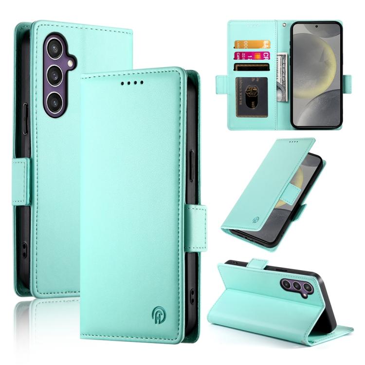 Side Buckle Magnetic Frosted Leather Phone Case, For Samsung Galaxy S25 Edge 5G, For Samsung Galaxy S25 5G, For Samsung Galaxy S25+ 5G, For Samsung Galaxy S25 Ultra 5G, For Samsung Galaxy S24 Ultra 5G, For Samsung Galaxy S24+ 5G