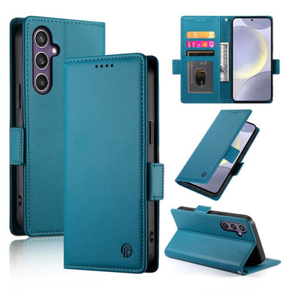 Side Buckle Magnetic Frosted Leather Phone Case, For Samsung Galaxy S25 Edge 5G, For Samsung Galaxy S25 5G, For Samsung Galaxy S25+ 5G, For Samsung Galaxy S25 Ultra 5G, For Samsung Galaxy S24 Ultra 5G, For Samsung Galaxy S24+ 5G