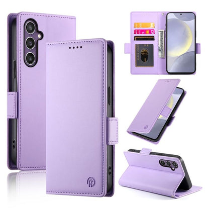 Side Buckle Magnetic Frosted Leather Phone Case, For Samsung Galaxy S25 Edge 5G, For Samsung Galaxy S25 5G, For Samsung Galaxy S25+ 5G, For Samsung Galaxy S25 Ultra 5G, For Samsung Galaxy S24 Ultra 5G, For Samsung Galaxy S24+ 5G