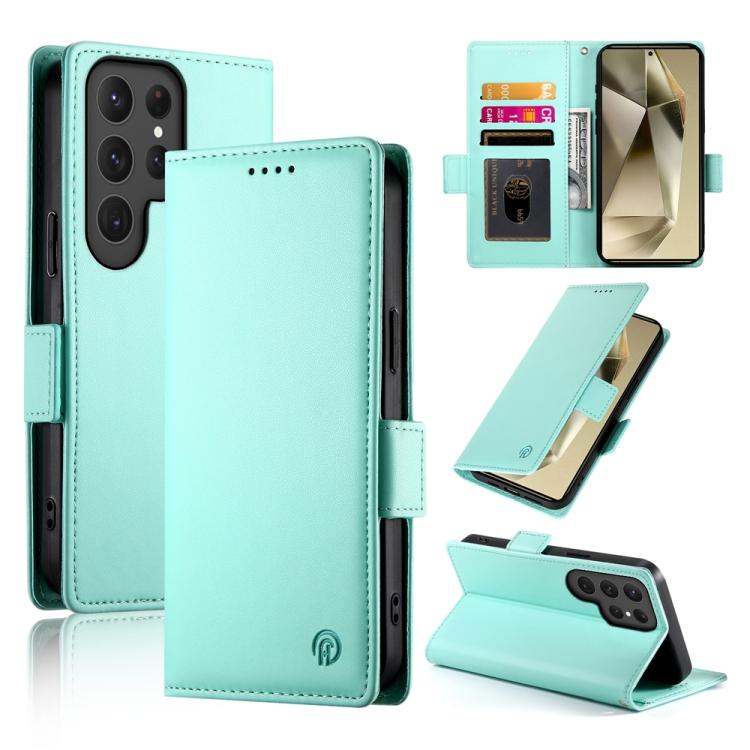 Side Buckle Magnetic Frosted Leather Phone Case, For Samsung Galaxy S25 Edge 5G, For Samsung Galaxy S25 5G, For Samsung Galaxy S25+ 5G, For Samsung Galaxy S25 Ultra 5G, For Samsung Galaxy S24 Ultra 5G, For Samsung Galaxy S24+ 5G