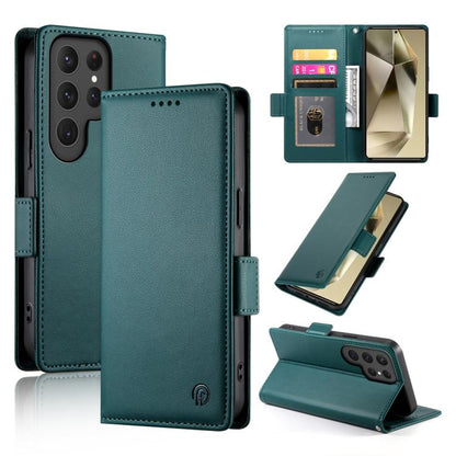 Side Buckle Magnetic Frosted Leather Phone Case, For Samsung Galaxy S25 Edge 5G, For Samsung Galaxy S25 5G, For Samsung Galaxy S25+ 5G, For Samsung Galaxy S25 Ultra 5G, For Samsung Galaxy S24 Ultra 5G, For Samsung Galaxy S24+ 5G
