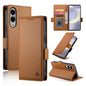 Side Buckle Magnetic Frosted Leather Phone Case, For Samsung Galaxy S25 Edge 5G, For Samsung Galaxy S25 5G, For Samsung Galaxy S25+ 5G, For Samsung Galaxy S25 Ultra 5G, For Samsung Galaxy S24 Ultra 5G, For Samsung Galaxy S24+ 5G