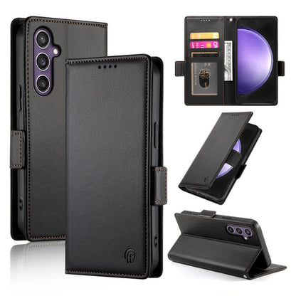 Side Buckle Magnetic Frosted Leather Phone Case, For Galaxy S26 FE 5G, For Samsung Galaxy S26+ 5G, For Samsung Galaxy S26 Edge 5G, For Samsung Galaxy S26 Ultra 5G, For Samsung Galaxy S26 5G, For Samsung Galaxy S25 FE 5G