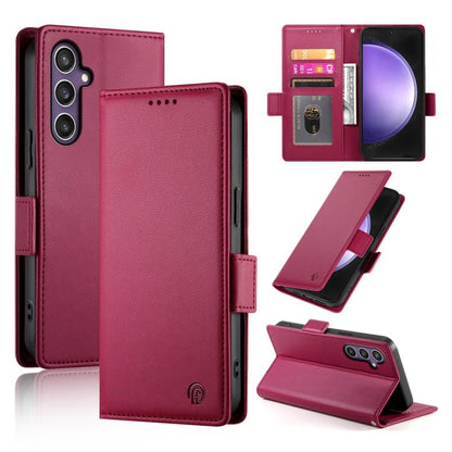 Side Buckle Magnetic Frosted Leather Phone Case, For Galaxy S26 FE 5G, For Samsung Galaxy S26+ 5G, For Samsung Galaxy S26 Edge 5G, For Samsung Galaxy S26 Ultra 5G, For Samsung Galaxy S26 5G, For Samsung Galaxy S25 FE 5G