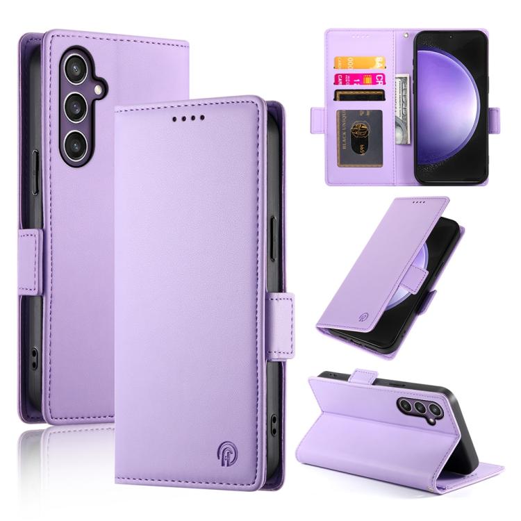 Side Buckle Magnetic Frosted Leather Phone Case, For Galaxy S26 FE 5G, For Samsung Galaxy S26+ 5G, For Samsung Galaxy S26 Edge 5G, For Samsung Galaxy S26 Ultra 5G, For Samsung Galaxy S26 5G, For Samsung Galaxy S25 FE 5G