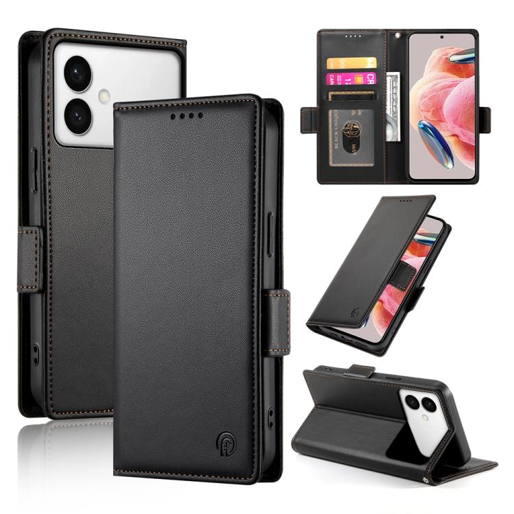 Side Buckle Magnetic Frosted Leather Phone Case, For Galaxy S26 FE 5G, For Samsung Galaxy S26+ 5G, For Samsung Galaxy S26 Edge 5G, For Samsung Galaxy S26 Ultra 5G, For Samsung Galaxy S26 5G, For Samsung Galaxy S25 FE 5G