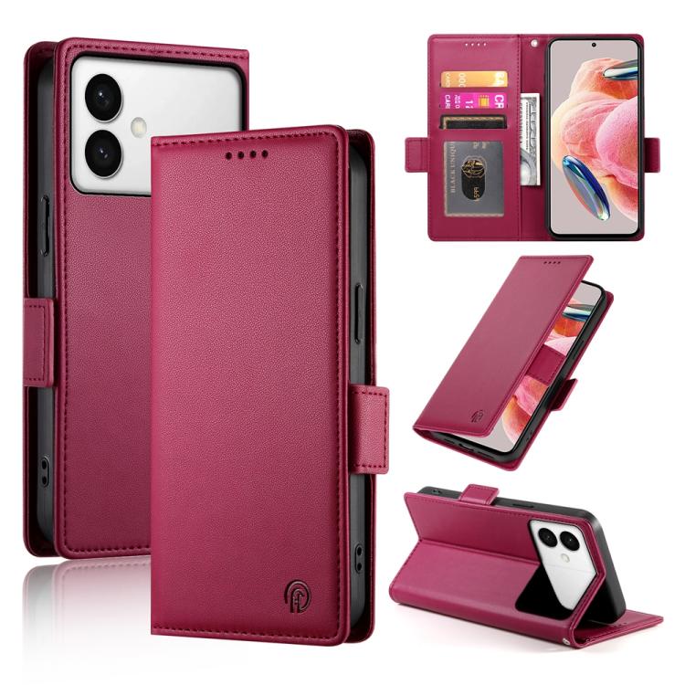 Side Buckle Magnetic Frosted Leather Phone Case, For Galaxy S26 FE 5G, For Samsung Galaxy S26+ 5G, For Samsung Galaxy S26 Edge 5G, For Samsung Galaxy S26 Ultra 5G, For Samsung Galaxy S26 5G, For Samsung Galaxy S25 FE 5G