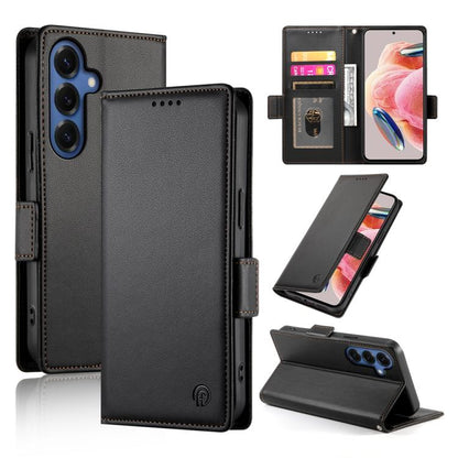Side Buckle Magnetic Frosted Leather Phone Case, For Galaxy S26 FE 5G, For Samsung Galaxy S26+ 5G, For Samsung Galaxy S26 Edge 5G, For Samsung Galaxy S26 Ultra 5G, For Samsung Galaxy S26 5G, For Samsung Galaxy S25 FE 5G