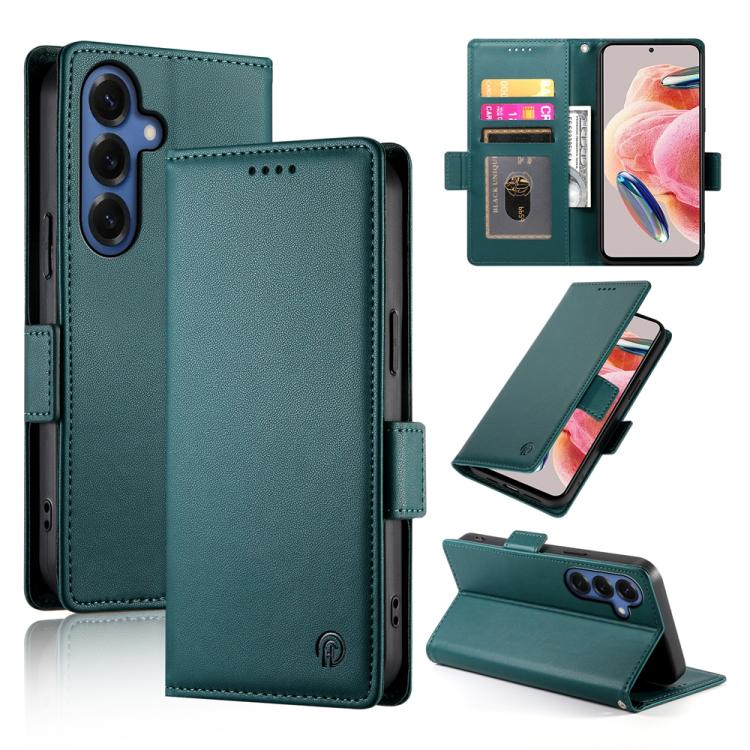 Side Buckle Magnetic Frosted Leather Phone Case, For Galaxy S26 FE 5G, For Samsung Galaxy S26+ 5G, For Samsung Galaxy S26 Edge 5G, For Samsung Galaxy S26 Ultra 5G, For Samsung Galaxy S26 5G, For Samsung Galaxy S25 FE 5G