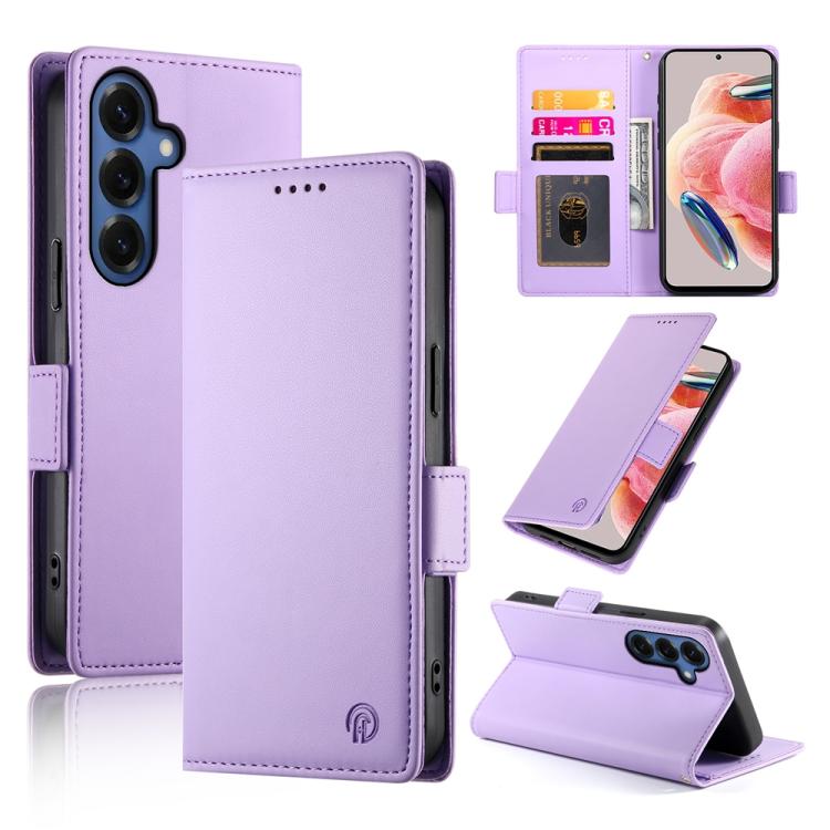 Side Buckle Magnetic Frosted Leather Phone Case, For Galaxy S26 FE 5G, For Samsung Galaxy S26+ 5G, For Samsung Galaxy S26 Edge 5G, For Samsung Galaxy S26 Ultra 5G, For Samsung Galaxy S26 5G, For Samsung Galaxy S25 FE 5G