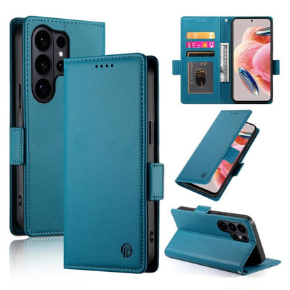 Side Buckle Magnetic Frosted Leather Phone Case, For Galaxy S26 FE 5G, For Samsung Galaxy S26+ 5G, For Samsung Galaxy S26 Edge 5G, For Samsung Galaxy S26 Ultra 5G, For Samsung Galaxy S26 5G, For Samsung Galaxy S25 FE 5G