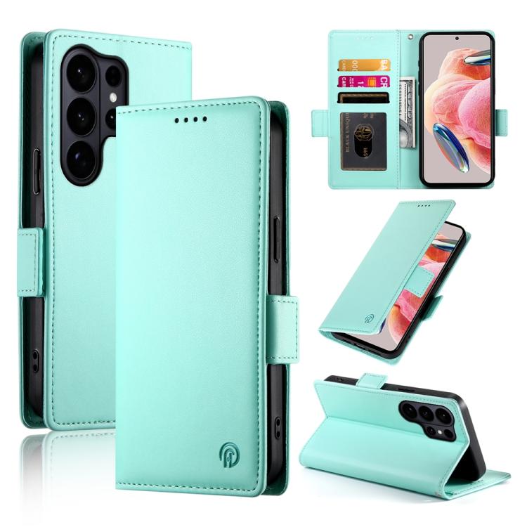 Side Buckle Magnetic Frosted Leather Phone Case, For Galaxy S26 FE 5G, For Samsung Galaxy S26+ 5G, For Samsung Galaxy S26 Edge 5G, For Samsung Galaxy S26 Ultra 5G, For Samsung Galaxy S26 5G, For Samsung Galaxy S25 FE 5G