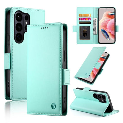 Side Buckle Magnetic Frosted Leather Phone Case, For Galaxy S26 FE 5G, For Samsung Galaxy S26+ 5G, For Samsung Galaxy S26 Edge 5G, For Samsung Galaxy S26 Ultra 5G, For Samsung Galaxy S26 5G, For Samsung Galaxy S25 FE 5G