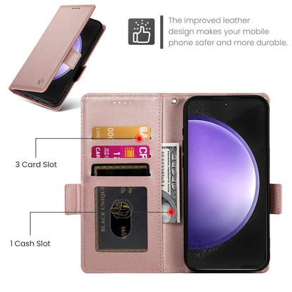 Side Buckle Magnetic Frosted Leather Phone Case, For Galaxy S26 FE 5G, For Samsung Galaxy S26+ 5G, For Samsung Galaxy S26 Edge 5G, For Samsung Galaxy S26 Ultra 5G, For Samsung Galaxy S26 5G, For Samsung Galaxy S25 FE 5G
