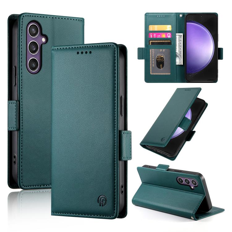 Side Buckle Magnetic Frosted Leather Phone Case, For Galaxy S26 FE 5G, For Samsung Galaxy S26+ 5G, For Samsung Galaxy S26 Edge 5G, For Samsung Galaxy S26 Ultra 5G, For Samsung Galaxy S26 5G, For Samsung Galaxy S25 FE 5G