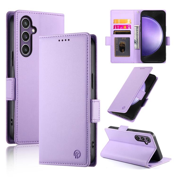 Side Buckle Magnetic Frosted Leather Phone Case, For Galaxy S26 FE 5G, For Samsung Galaxy S26+ 5G, For Samsung Galaxy S26 Edge 5G, For Samsung Galaxy S26 Ultra 5G, For Samsung Galaxy S26 5G, For Samsung Galaxy S25 FE 5G