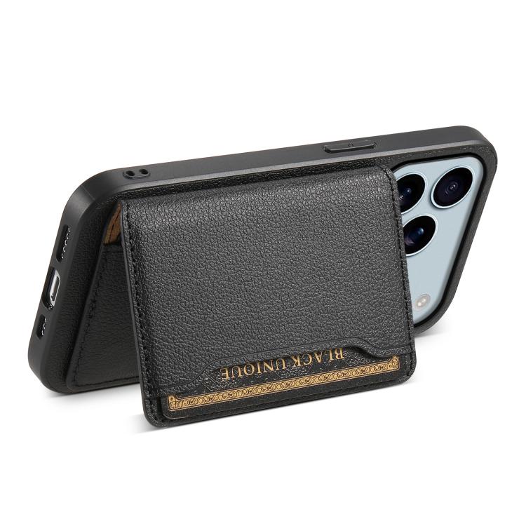 Calf Texture Card Bag Design Full Coverage Phone Case