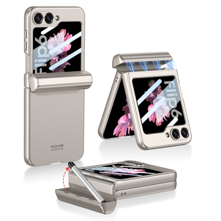 GKK Integrated Magnetic Full Coverage Flip Phone Case with Pen Box+Pen