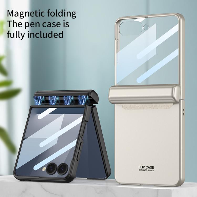 GKK Integrated Magnetic Full Coverage Flip Phone Case with Pen Box+Pen