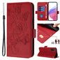Embossed Rose RFID Anti-theft Leather Phone Case, For Samsung Galaxy S21 Ultra 5G, For Samsung Galaxy S20 Ultra, For Samsung Galaxy S20, For Samsung Galaxy S20+, For Samsung Galaxy S10e, For Samsung Galaxy S10+, For Samsung Galaxy S10