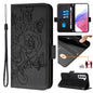 Embossed Rose RFID Anti-theft Leather Phone Case, For Samsung Galaxy S23 5G, For Samsung Galaxy S20 FE 5G / 4G, For Samsung Galaxy S22 Ultra 5G, For Samsung Galaxy S22+ 5G, For Samsung Galaxy S22 5G, For Samsung Galaxy S21 FE 5G, For Samsung Galaxy S21...