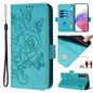Embossed Rose RFID Anti-theft Leather Phone Case, For Samsung Galaxy S23 5G, For Samsung Galaxy S20 FE 5G / 4G, For Samsung Galaxy S22 Ultra 5G, For Samsung Galaxy S22+ 5G, For Samsung Galaxy S22 5G, For Samsung Galaxy S21 FE 5G, For Samsung Galaxy S21...