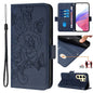 Embossed Rose RFID Anti-theft Leather Phone Case, For Samsung Galaxy S25 Ultra 5G, For Samsung Galaxy S24 FE 5G, For Samsung Galaxy S24 Ultra 5G, For Samsung Galaxy S24+ 5G, For Samsung Galaxy S24 5G, For Samsung Galaxy S23 FE 5G                       ...
