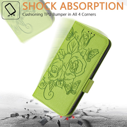 Embossed Rose RFID Anti-theft Leather Phone Case, For Samsung Galaxy S25 Ultra 5G, For Samsung Galaxy S24 FE 5G, For Samsung Galaxy S24 Ultra 5G, For Samsung Galaxy S24+ 5G, For Samsung Galaxy S24 5G, For Samsung Galaxy S23 FE 5G                       ...