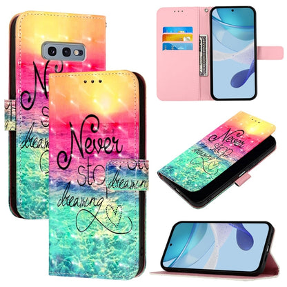 3D Painting Horizontal Flip Leather Phone Case, For Samsung Galaxy S24 FE 5G, For Samsung Galaxy S10e, For Samsung Galaxy S10+, For Samsung Galaxy S10