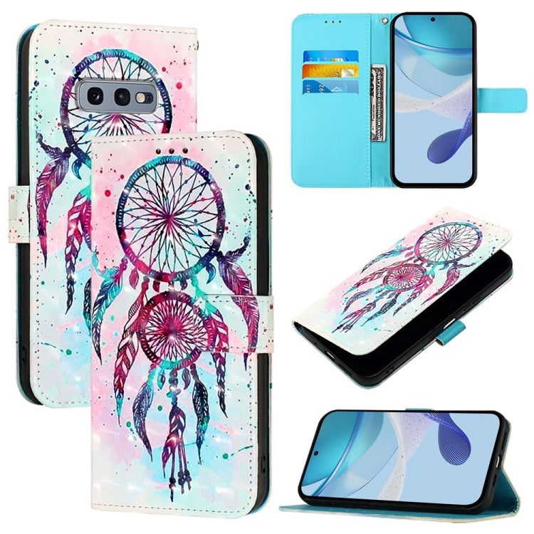3D Painting Horizontal Flip Leather Phone Case, For Samsung Galaxy S24 FE 5G, For Samsung Galaxy S10e, For Samsung Galaxy S10+, For Samsung Galaxy S10