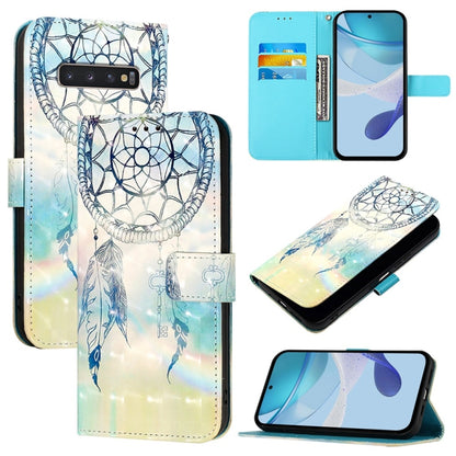 3D Painting Horizontal Flip Leather Phone Case, For Samsung Galaxy S24 FE 5G, For Samsung Galaxy S10e, For Samsung Galaxy S10+, For Samsung Galaxy S10