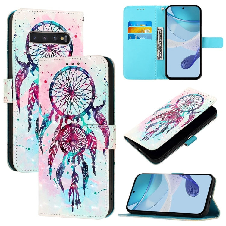 3D Painting Horizontal Flip Leather Phone Case, For Samsung Galaxy S24 FE 5G, For Samsung Galaxy S10e, For Samsung Galaxy S10+, For Samsung Galaxy S10