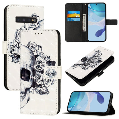 3D Painting Horizontal Flip Leather Phone Case, For Samsung Galaxy S24 FE 5G, For Samsung Galaxy S10e, For Samsung Galaxy S10+, For Samsung Galaxy S10