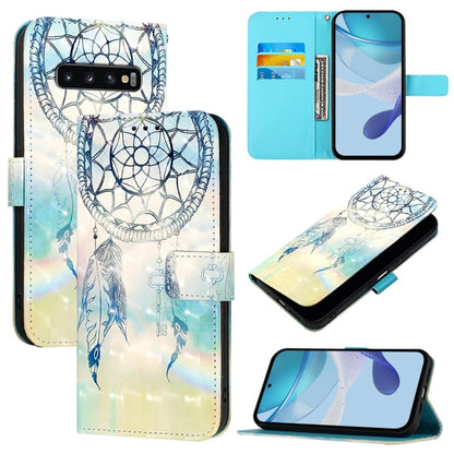 3D Painting Horizontal Flip Leather Phone Case, For Samsung Galaxy S24 FE 5G, For Samsung Galaxy S10e, For Samsung Galaxy S10+, For Samsung Galaxy S10