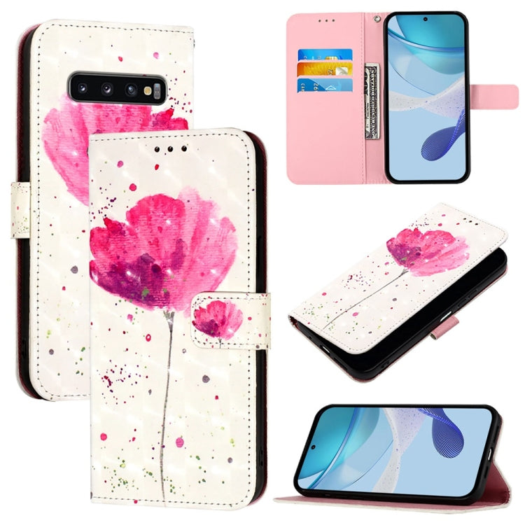3D Painting Horizontal Flip Leather Phone Case, For Samsung Galaxy S24 FE 5G, For Samsung Galaxy S10e, For Samsung Galaxy S10+, For Samsung Galaxy S10