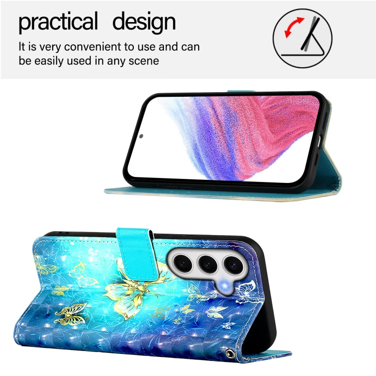 3D Painting Horizontal Flip Leather Phone Case, For Samsung Galaxy S24 FE 5G, For Samsung Galaxy S10e, For Samsung Galaxy S10+, For Samsung Galaxy S10