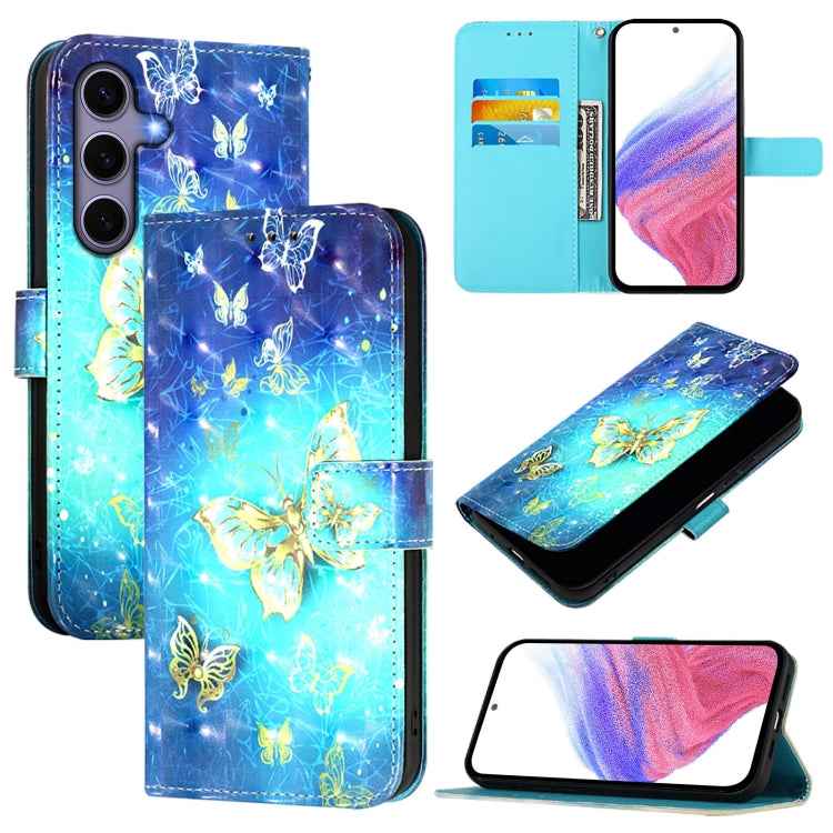 3D Painting Horizontal Flip Leather Phone Case, For Samsung Galaxy S26+ 5G, For Samsung Galaxy S25 Edge 5G, For Samsung Galaxy S25 5G, For Samsung Galaxy S25+ 5G, For Samsung Galaxy S25 Ultra 5G, For Samsung Galaxy S24 FE 5G