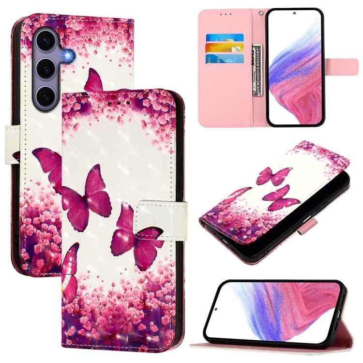 3D Painting Horizontal Flip Leather Phone Case, For Samsung Galaxy S26+ 5G, For Samsung Galaxy S25 Edge 5G, For Samsung Galaxy S25 5G, For Samsung Galaxy S25+ 5G, For Samsung Galaxy S25 Ultra 5G, For Samsung Galaxy S24 FE 5G