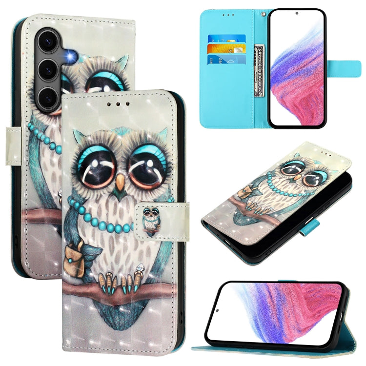 3D Painting Horizontal Flip Leather Phone Case, For Samsung Galaxy S26+ 5G, For Samsung Galaxy S25 Edge 5G, For Samsung Galaxy S25 5G, For Samsung Galaxy S25+ 5G, For Samsung Galaxy S25 Ultra 5G, For Samsung Galaxy S24 FE 5G