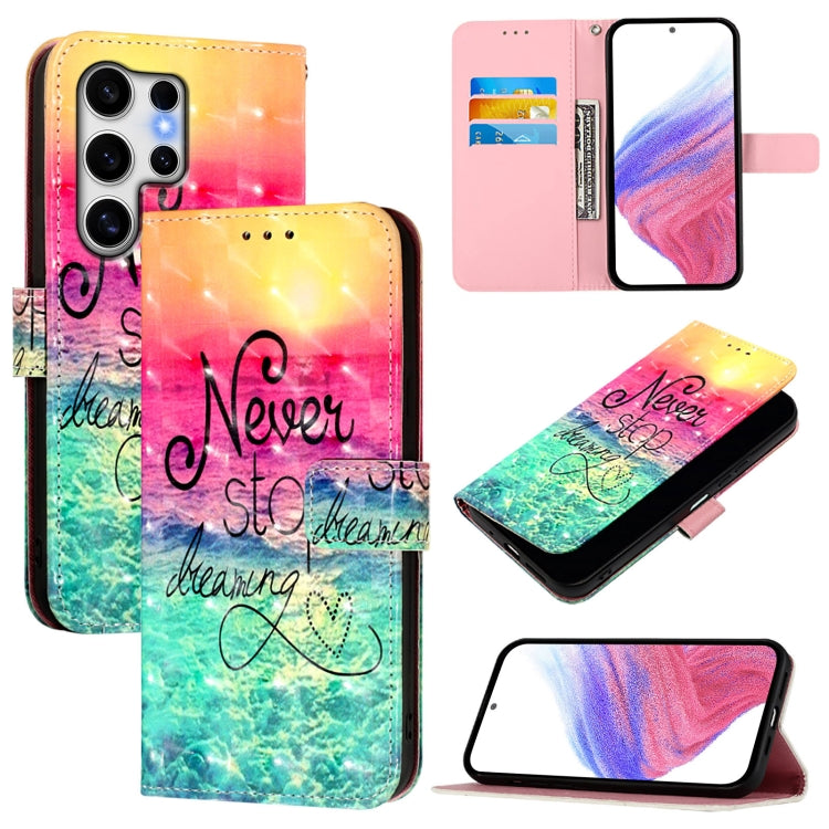 3D Painting Horizontal Flip Leather Phone Case, For Galaxy S26 FE 5G, For Samsung Galaxy S26+ 5G, For Samsung Galaxy S25 Edge 5G, For Samsung Galaxy S25 5G, For Samsung Galaxy S25+ 5G, For Samsung Galaxy S25 Ultra 5G