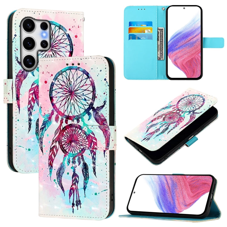 3D Painting Horizontal Flip Leather Phone Case, For Samsung Galaxy S26+ 5G, For Samsung Galaxy S25 Edge 5G, For Samsung Galaxy S25 5G, For Samsung Galaxy S25+ 5G, For Samsung Galaxy S25 Ultra 5G, For Samsung Galaxy S24 FE 5G