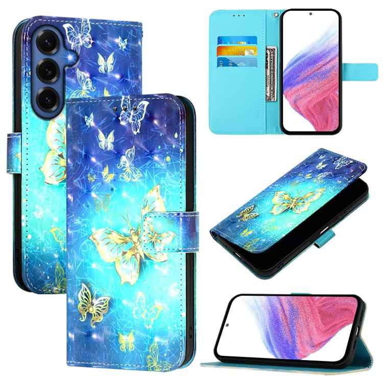 3D Painting Horizontal Flip Leather Phone Case, For Samsung Galaxy S26+ 5G, For Samsung Galaxy S25 Edge 5G, For Samsung Galaxy S25 5G, For Samsung Galaxy S25+ 5G, For Samsung Galaxy S25 Ultra 5G, For Samsung Galaxy S24 FE 5G