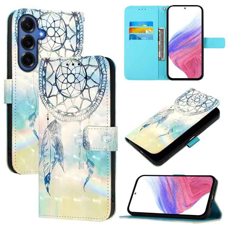 3D Painting Horizontal Flip Leather Phone Case, For Samsung Galaxy S26+ 5G, For Samsung Galaxy S25 Edge 5G, For Samsung Galaxy S25 5G, For Samsung Galaxy S25+ 5G, For Samsung Galaxy S25 Ultra 5G, For Samsung Galaxy S24 FE 5G
