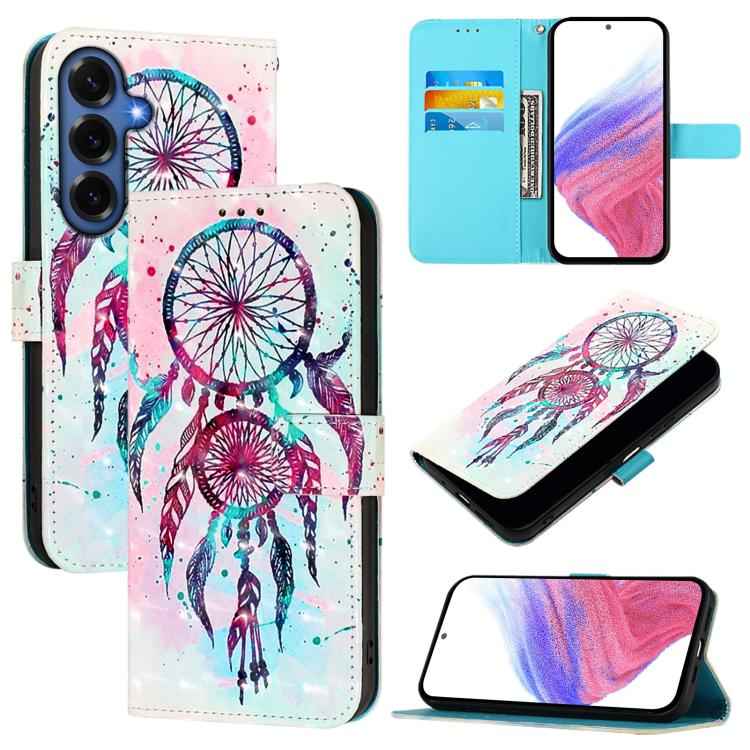 3D Painting Horizontal Flip Leather Phone Case, For Samsung Galaxy S26+ 5G, For Samsung Galaxy S25 Edge 5G, For Samsung Galaxy S25 5G, For Samsung Galaxy S25+ 5G, For Samsung Galaxy S25 Ultra 5G, For Samsung Galaxy S24 FE 5G