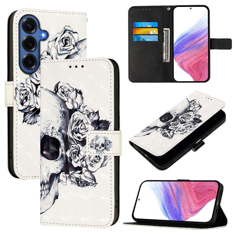 3D Painting Horizontal Flip Leather Phone Case, For Galaxy S26 FE 5G, For Samsung Galaxy S26+ 5G, For Samsung Galaxy S25 Edge 5G, For Samsung Galaxy S25 5G, For Samsung Galaxy S25+ 5G, For Samsung Galaxy S25 Ultra 5G