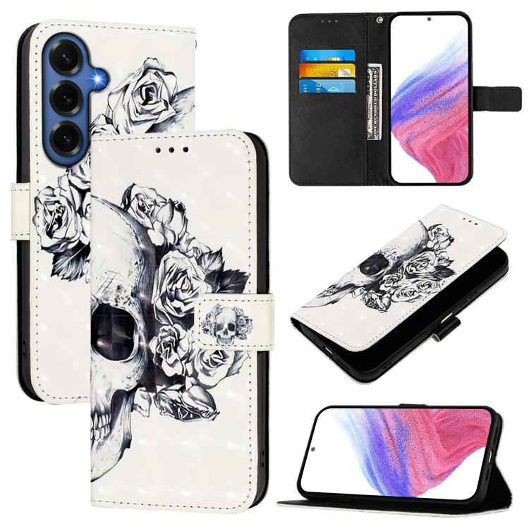 3D Painting Horizontal Flip Leather Phone Case, For Samsung Galaxy S26+ 5G, For Samsung Galaxy S25 Edge 5G, For Samsung Galaxy S25 5G, For Samsung Galaxy S25+ 5G, For Samsung Galaxy S25 Ultra 5G, For Samsung Galaxy S24 FE 5G