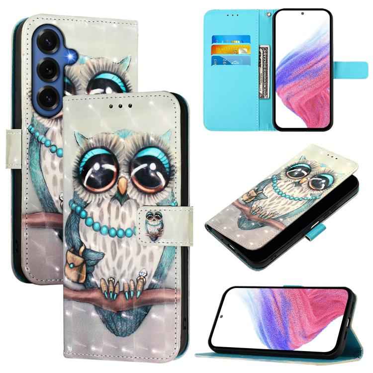 3D Painting Horizontal Flip Leather Phone Case, For Samsung Galaxy S26+ 5G, For Samsung Galaxy S25 Edge 5G, For Samsung Galaxy S25 5G, For Samsung Galaxy S25+ 5G, For Samsung Galaxy S25 Ultra 5G, For Samsung Galaxy S24 FE 5G