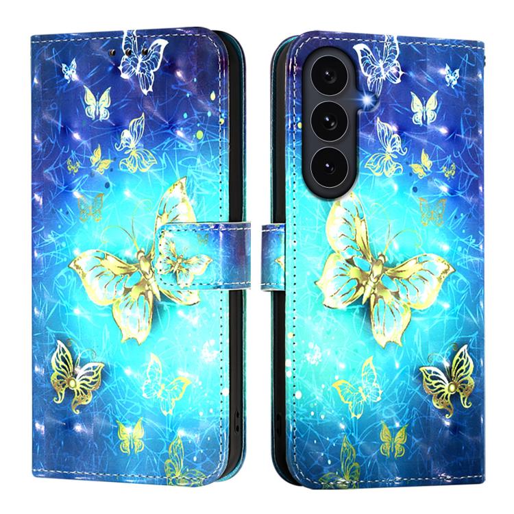3D Painting Horizontal Flip Leather Phone Case, For Galaxy S26 FE 5G, For Samsung Galaxy S26+ 5G, For Samsung Galaxy S25 Edge 5G, For Samsung Galaxy S25 5G, For Samsung Galaxy S25+ 5G, For Samsung Galaxy S25 Ultra 5G